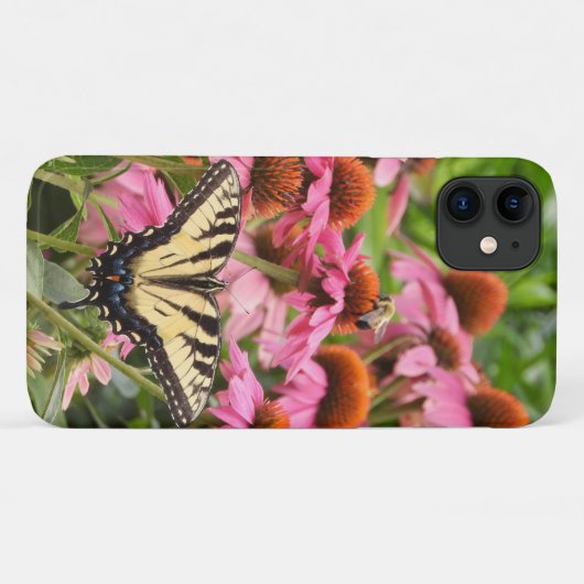 Gele Zwemstaartvlinder, open vleugels Case-Mate iPhone Case (Achterkant (horizontaal))