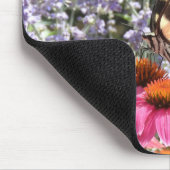 Gele Zwemstaartvlinder, Roze in Paarse ventilator Muismat (Hoek)