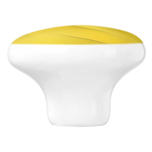 Gele zwijn keramische knop (Zijkant)