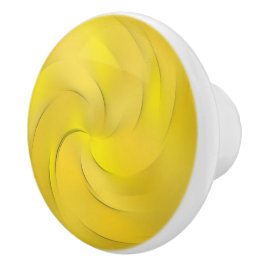 Gele zwijn keramische knop