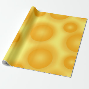 Gele Zwitserse kaas Cadeaupapier