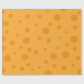 Gele Zwitserse kaas zonder naadloos patroon Cadeaupapier (Vlak)