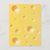 Gele Zwitserse kaastextuur Briefkaart (Voorkant)