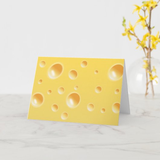 Gele Zwitserse kaastextuur Kaart (Gele Bloem)