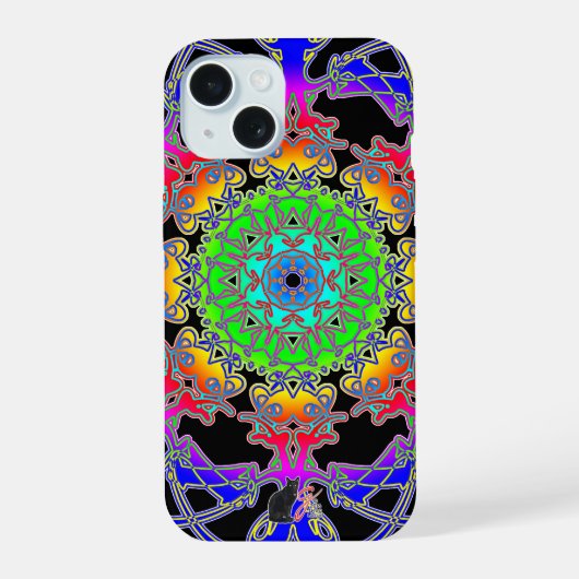 Gelebrate spectra glyph iPhone 15 case (Achterkant)