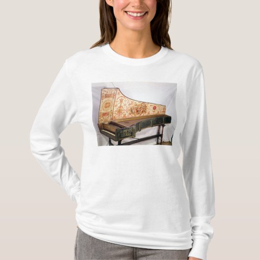Gelede en geschilderde harpsichord t-shirt (Voorkant)
