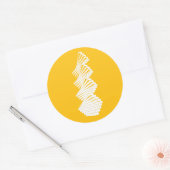 gelede wand ronde sticker (Envelop)