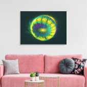 Geleed plasma canvas afdruk (Insitu (Woonkamer))