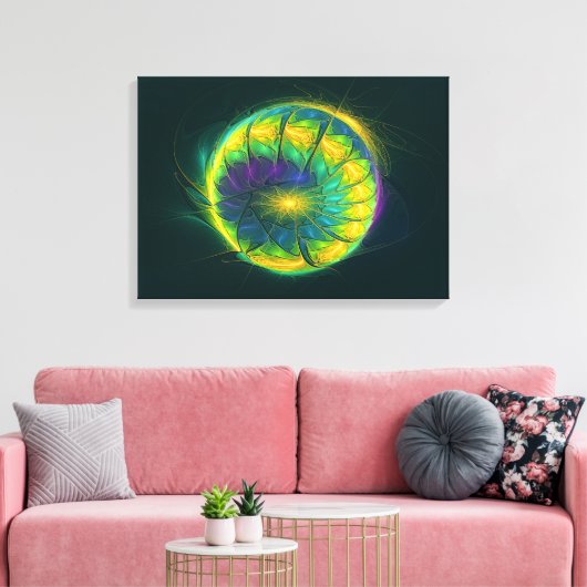 Geleed plasma canvas afdruk (Insitu (Woonkamer))