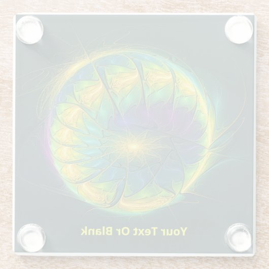 Geleed plasma glazen onderzetter (Achterkant)