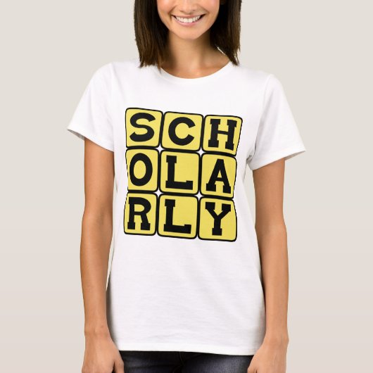 Geleerd, Leerzaam T-shirt (Voorkant)
