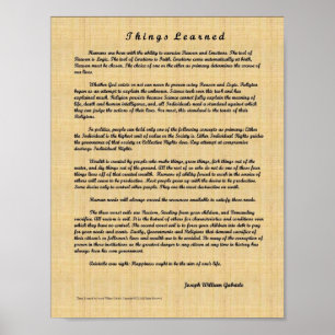 Geleerde dingen poster