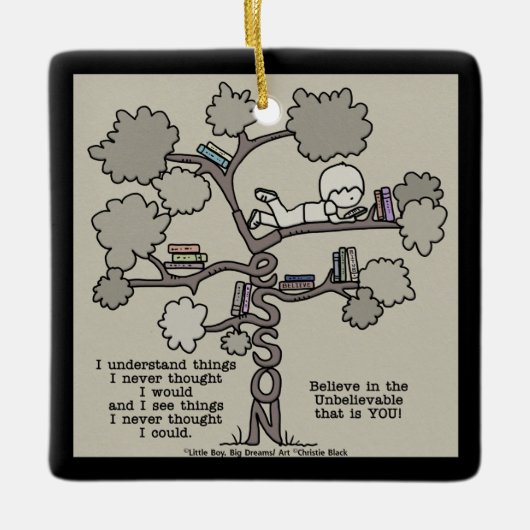 Geleerde lessen keramisch ornament (Voorkant)