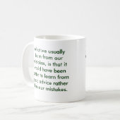 Geleerde lessen koffiemok (Voorkant links)