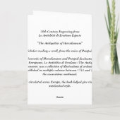 Geleerde van Pompei - Wenskaart Kaart (Achterkant)