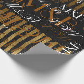 gelegenheid de heer mrs gepersonaliseerde initiale cadeaupapier (Hoek)