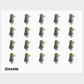 gelehrter rabe academic raven ronde sticker (Vel)
