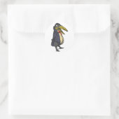gelehrter rabe academic raven ronde sticker (Tas)