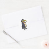 gelehrter rabe academic raven ronde sticker (Envelop)