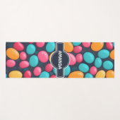 Gelei ballen Mozaïek Kleurrijk Gepersonaliseerd Pa Yogamat (Voorkant (horizontaal))