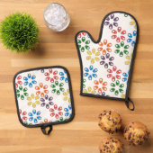 gelei-duiveleieren ovenwant & pannenlap set (Top down)