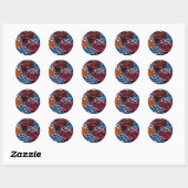Gelei Snoep Pret Ronde Sticker (Vel)