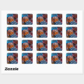 Gelei Snoep Pret Vierkante Sticker (Vel)