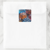 Gelei Snoep Pret Vierkante Sticker (Tas)