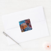 Gelei Snoep Pret Vierkante Sticker (Envelop)