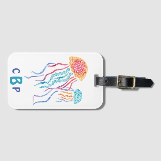 Gelei vis Bagagelabel (Voorkant (horizontaal))