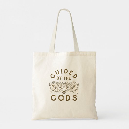 Geleid door de Goden Keltische Knoop Geit Tote Bag (Achterkant)