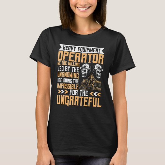 geleid door de ongekende exploitant van zware appa t-shirt (Voorkant)