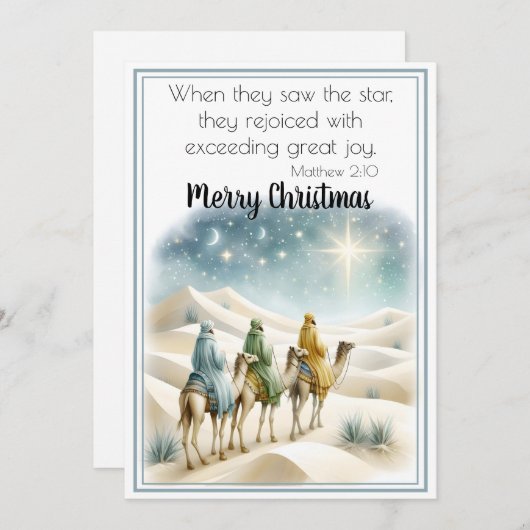 Geleid door glorie feestdagenkaart (Voorkant / Achterkant)