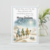 Geleid door glorie feestdagenkaart (Staand voorkant)