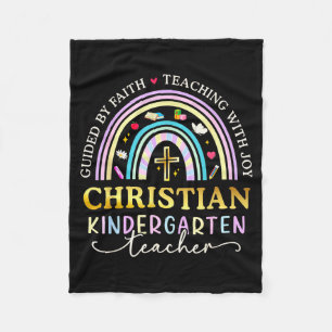 Geleid Door Het Geloof Jezus Kruis Christelijke Kl Fleece Deken