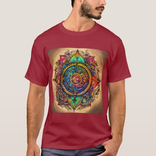 Geleid door Liefde: Een Roos Compass Journey T-shirt (Voorkant)