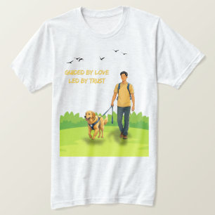 Geleid door liefde - Guide Dog Support Design voor T-shirt