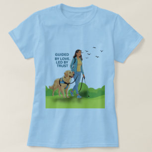 Geleid door liefde - Guide Dog Support Design voor T-shirt
