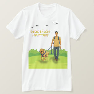 Geleid door liefde - Guide Dog Support Design voor T-shirt