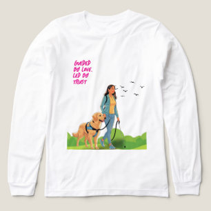 Geleid door liefde - Guide Dog Support Design voor Tri-Blend Shirt