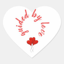 Geleid door liefdesrode harten