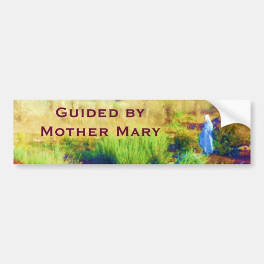 Geleid door moeder Mary bumpersticker (Voorkant)