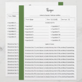 Geleid Ontvang pagina's Groen in letterformaat Fil (Voorkant / Achterkant)
