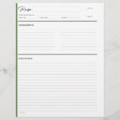 Geleid Ontvang Pagina's Modern in Groen letterform (Achterkant)