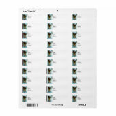 Geleid op porch etiket (Full Sheet)