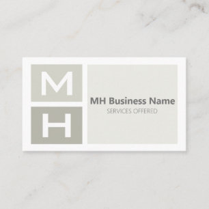 Geleide grijze klokken visitekaartje