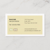 Geleide klokken van de Warm Tone Visitekaartje (Achterkant)