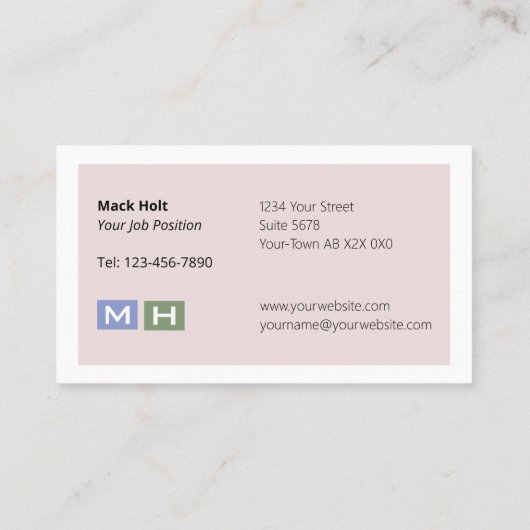 Geleide kloonblokken visitekaartje (Achterkant)