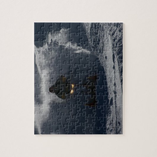 Geleide landingspuzzel legpuzzel (Verticaal)