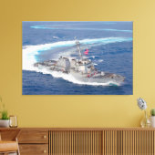 GELEIDE RAKET DESTROYER - DDG-110 32x48 Canvas Afdruk (Insitu (Woonkamer))
